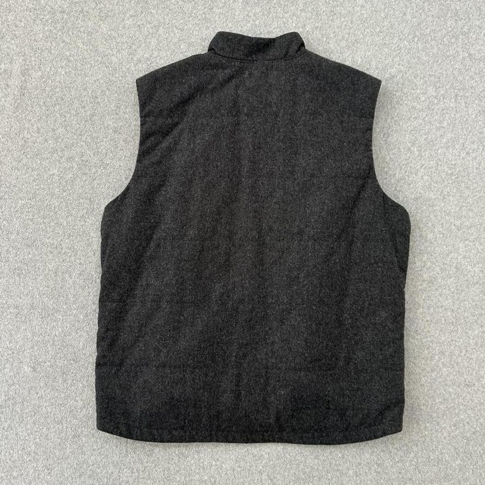 Patagonia Vest Mens Large Gray Wool Snap Front Lined Zip Pockets STY 27440 FA18 - Picture 2 of 9